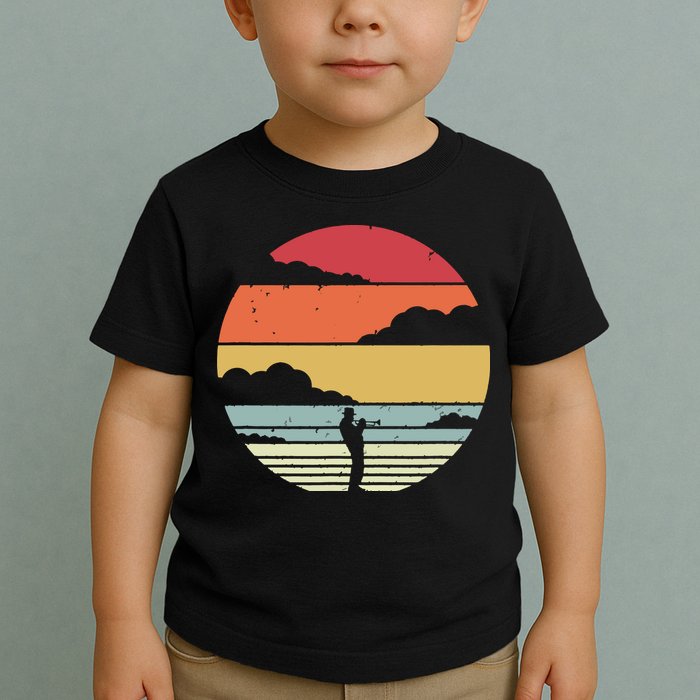 Trumpet Retro Style For Trumpet Player Toddler T-Shirt