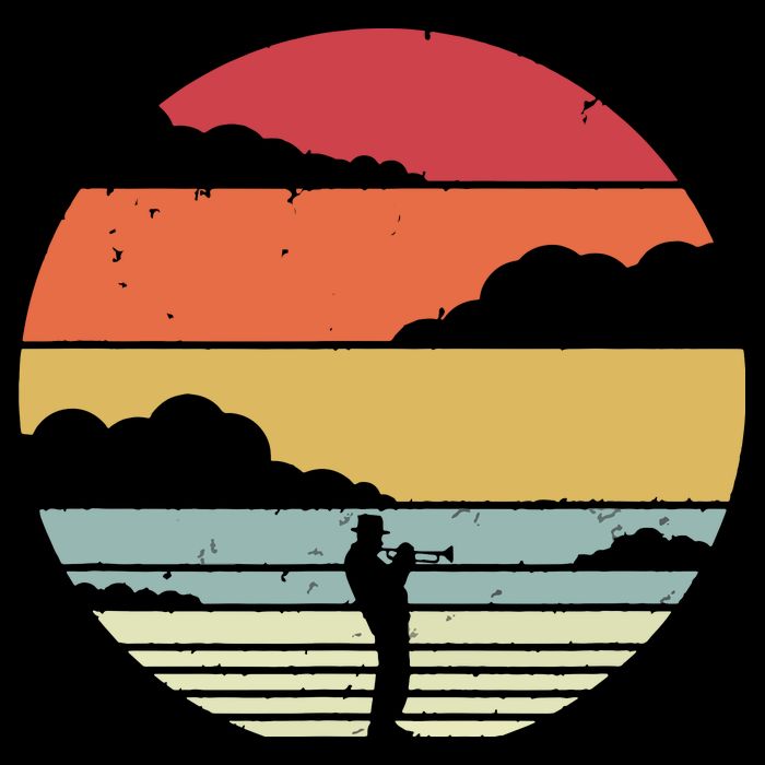 Trumpet Retro Style For Trumpet Player Crop Top