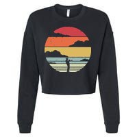 Trumpet Retro Style For Trumpet Player Cropped Pullover Crew