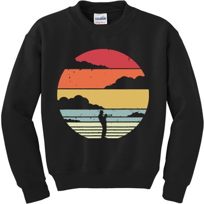 Trumpet Retro Style For Trumpet Player Kids Sweatshirt