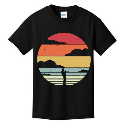 Trumpet Retro Style For Trumpet Player Kids T-Shirt