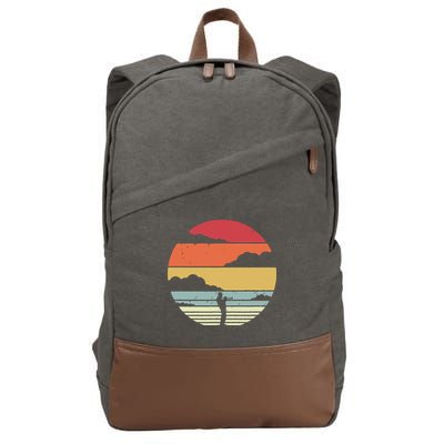 Trumpet Retro Style For Trumpet Player Cotton Canvas Backpack
