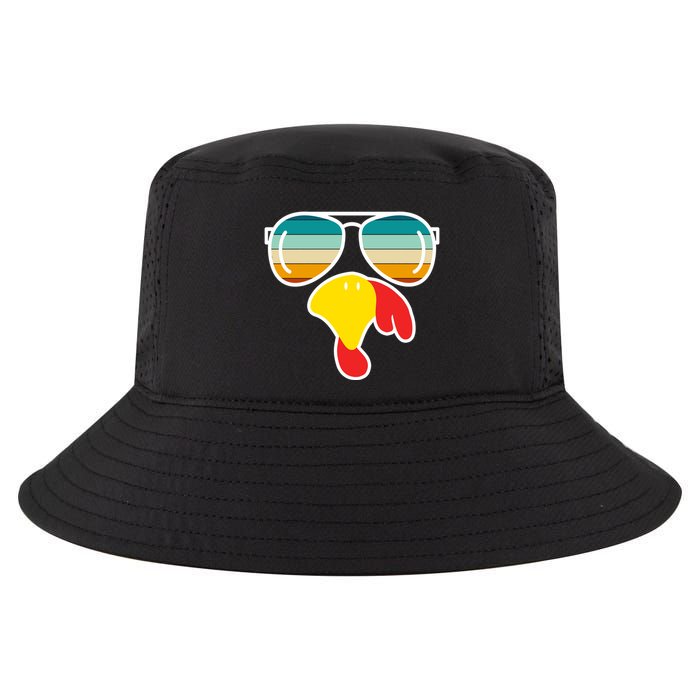 Turkey Retro Sunset Cool Thanksgiving Cool Comfort Performance Bucket Hat