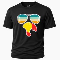 Turkey Retro Sunset Cool Thanksgiving Performance Shirt