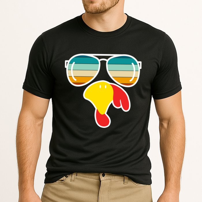Turkey Retro Sunset Cool Thanksgiving Performance Shirt