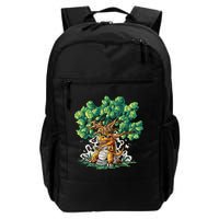 T Rex Smoking Joint Under A Tree Backpack