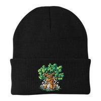 T Rex Smoking Joint Under A Tree Beanie