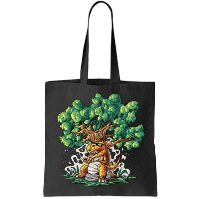 T Rex Smoking Joint Under A Tree Bag