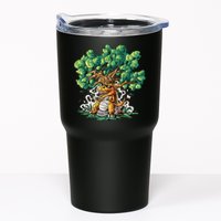 T Rex Smoking Joint Under A Tree Tumbler