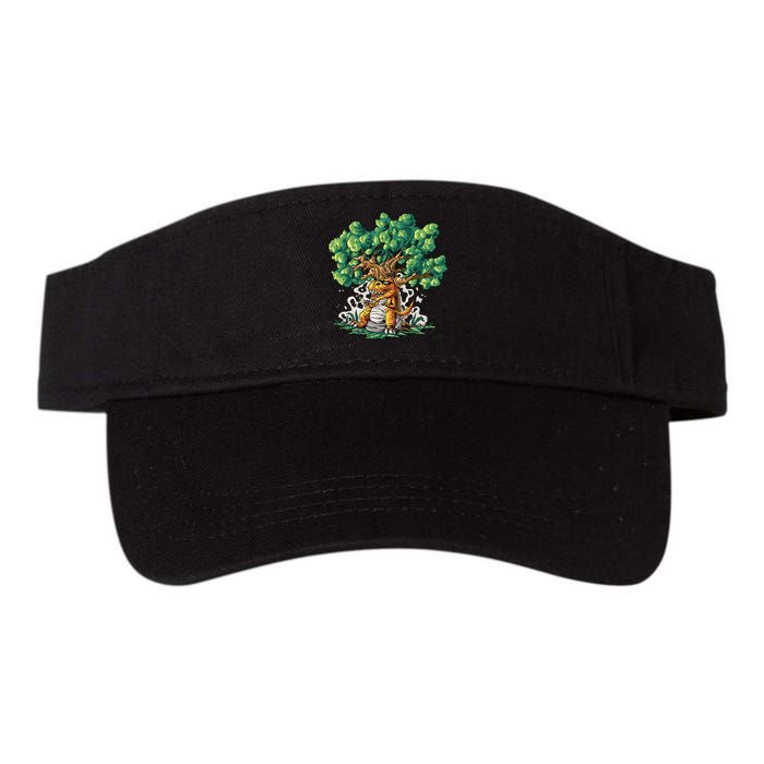 T Rex Smoking Joint Under A Tree Visor