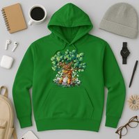 T Rex Smoking Joint Under A Tree Hoodie