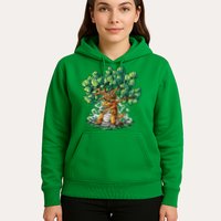 T Rex Smoking Joint Under A Tree Hoodie