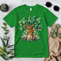 T Rex Smoking Joint Under A Tree Premium T-Shirt