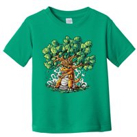 T Rex Smoking Joint Under A Tree Toddler T-Shirt