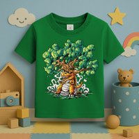T Rex Smoking Joint Under A Tree Toddler T-Shirt