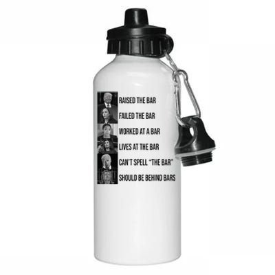 Trump Raised The Bar Failed The Bar Aluminum Water Bottle 