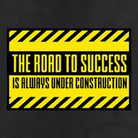 The Road To Success Is Always Under Construction Golf Towel