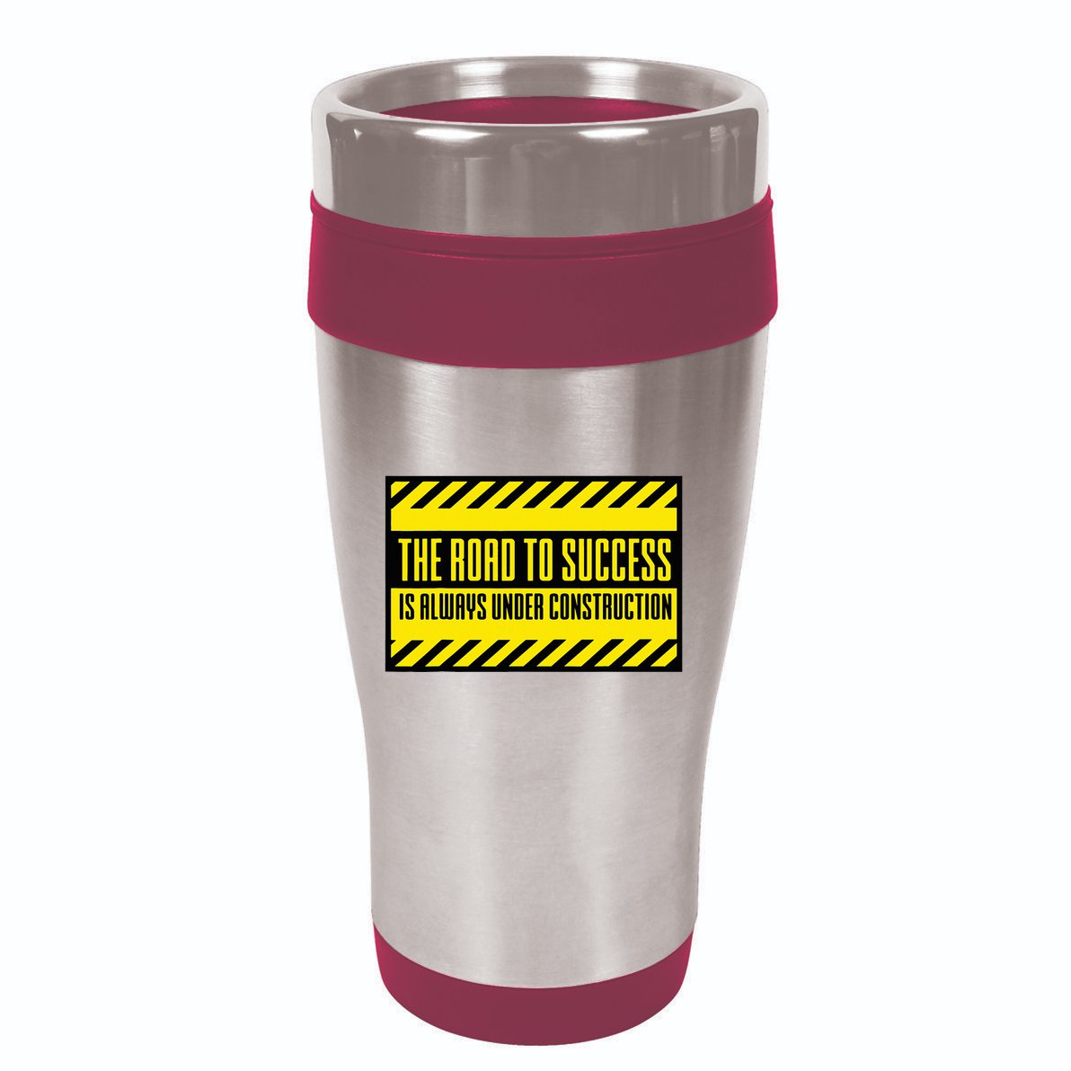 The Road To Success Is Always Under Construction 16oz Travel Tumbler
