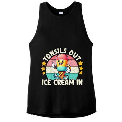 Tonsil Removal & Tonsillectomy Recovery Tonsils Out Ladies PosiCharge Tri-Blend Wicking Tank