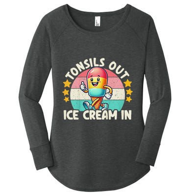 Tonsil Removal & Tonsillectomy Recovery Tonsils Out Women's Perfect Tri Tunic Long Sleeve Shirt