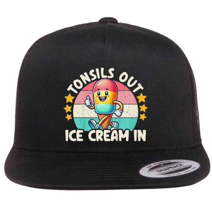 Tonsil Removal & Tonsillectomy Recovery Tonsils Out Flat Bill Trucker Hat
