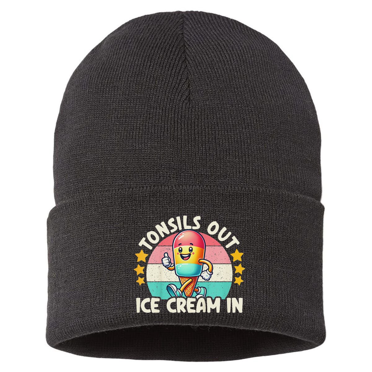 Tonsil Removal & Tonsillectomy Recovery Tonsils Out Sustainable Knit Beanie