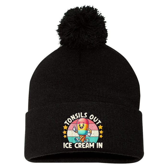 Tonsil Removal & Tonsillectomy Recovery Tonsils Out Pom Pom 12in Knit Beanie