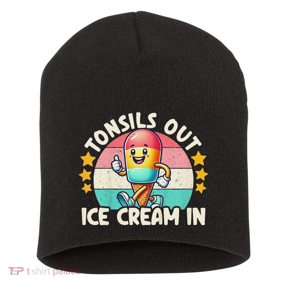 Tonsil Removal & Tonsillectomy Recovery Tonsils Out Short Acrylic Beanie