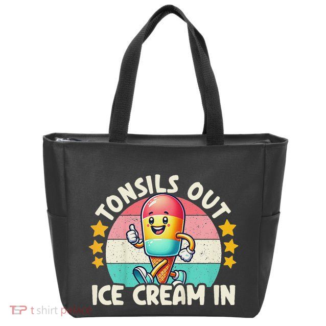 Tonsil Removal & Tonsillectomy Recovery Tonsils Out Zip Tote Bag