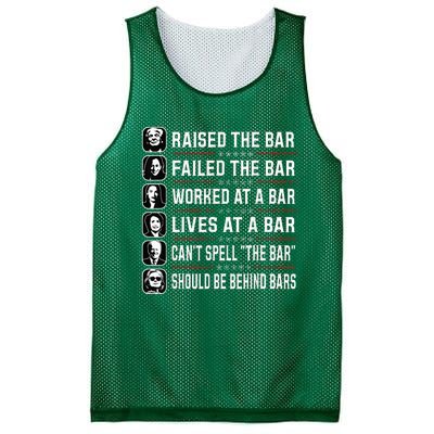 Trump Raised The Bar And Failed The Bar Mesh Reversible Basketball Jersey Tank