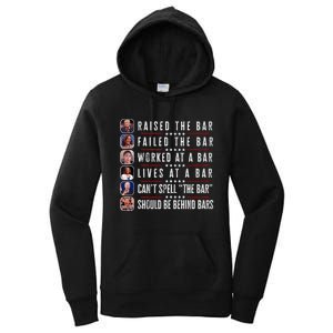 Trump Raised The Bar Harris Failed Funny Trump Politicians Women's Pullover Hoodie