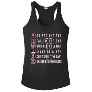 Trump Raised The Bar Harris Failed Funny Trump Politicians Ladies PosiCharge Competitor Racerback Tank