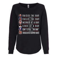 Trump Raised The Bar Harris Failed Funny Trump Politicians Womens California Wash Sweatshirt