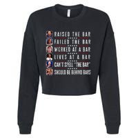 Trump Raised The Bar Harris Failed Funny Trump Politicians Cropped Pullover Crew