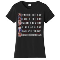 Trump Raised The Bar Harris Failed Funny Trump Politicians Women's T-Shirt