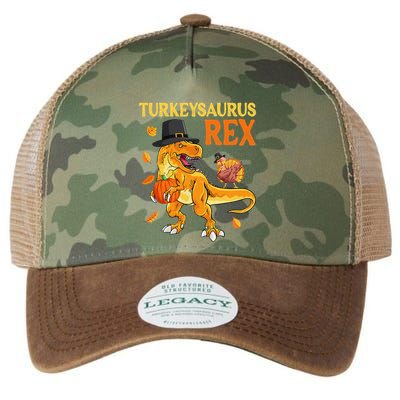 Turkeysaurus Rex Turkey Dab Dinothanksgiving Legacy Tie Dye Trucker Hat