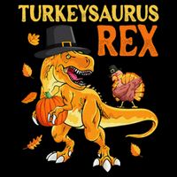 Turkeysaurus Rex Turkey Dab Dinothanksgiving 16 in Basic Backpack