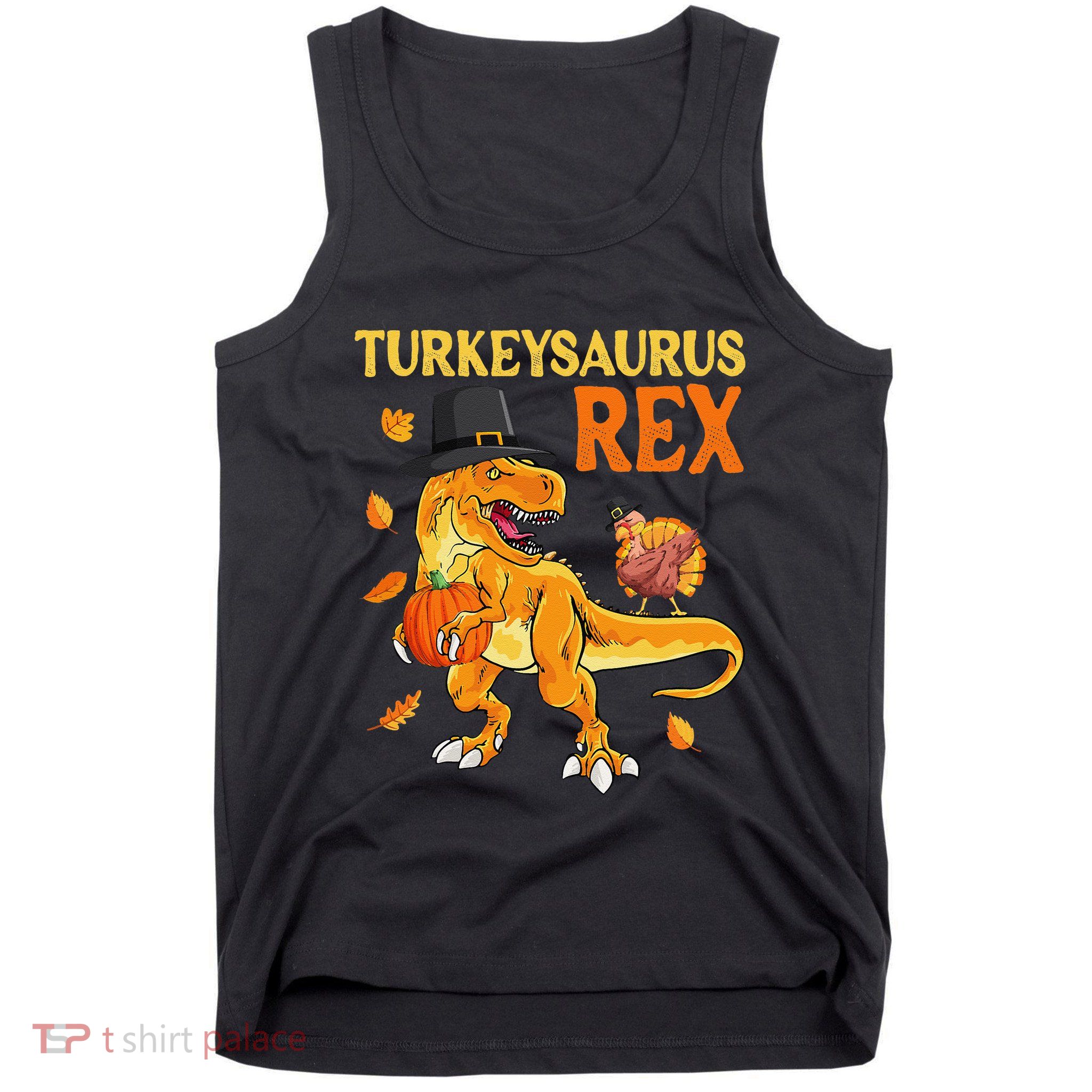 Turkeysaurus Rex Turkey Dab Dinothanksgiving Tank Top