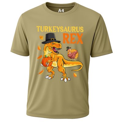 Turkeysaurus Rex Turkey Dab Dinothanksgiving Performance Shirt