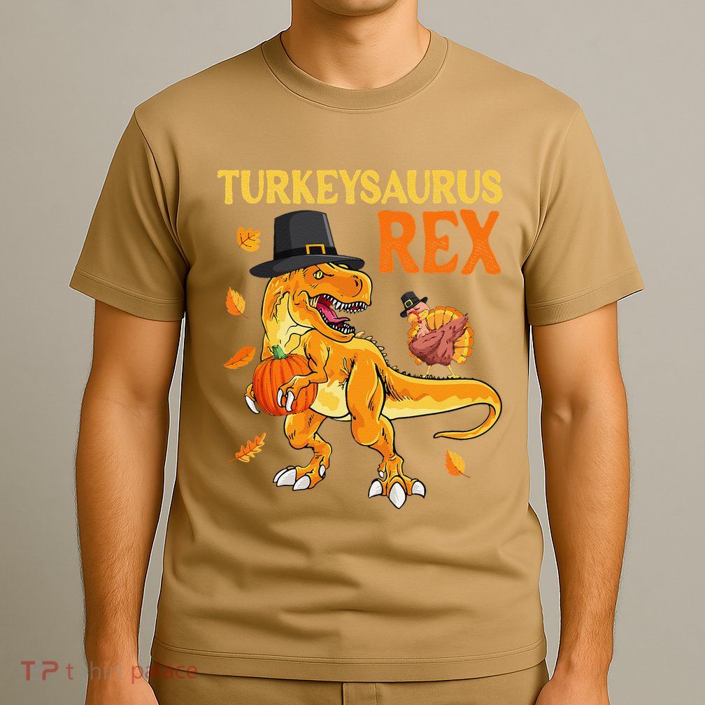 Turkeysaurus Rex Turkey Dab Dinothanksgiving T-Shirt