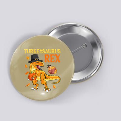 Turkeysaurus Rex Turkey Dab Dinothanksgiving Button