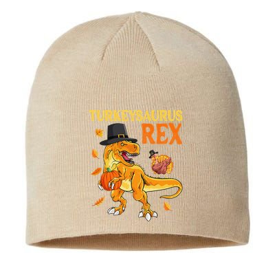 Turkeysaurus Rex Turkey Dab Dinothanksgiving Sustainable Beanie