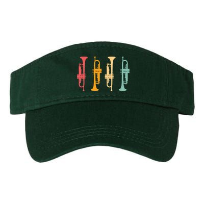 Trumpeter Retro Trumpet Silhouette For Trumpet Player Visor