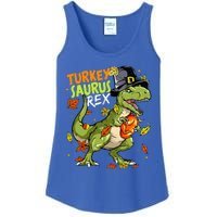 Turkeysaurus Rex Turkey Dino Thanksgiving Ladies Essential Tank