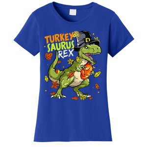 Turkeysaurus Rex Turkey Dino Thanksgiving Women's T-Shirt