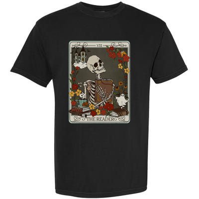 The Reader Tarot Card Bookish Garment-Dyed Heavyweight T-Shirt