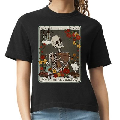 The Reader Tarot Card Bookish Comfort Colors Boxy T-Shirt