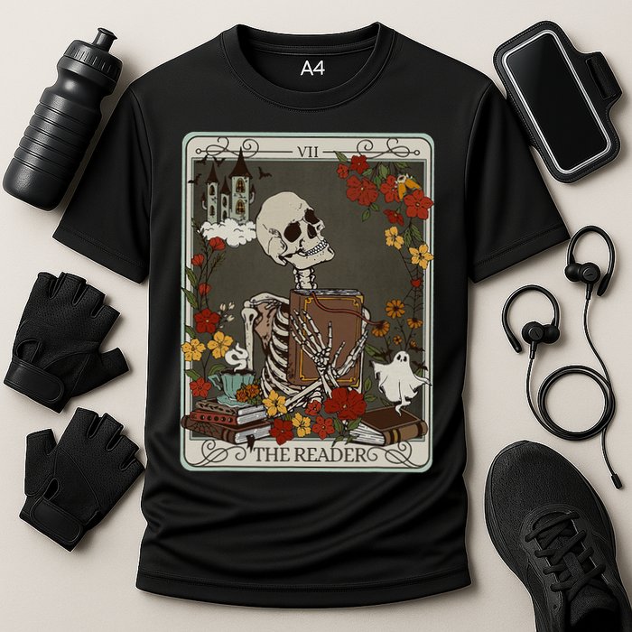The Reader Tarot Card Bookish Performance Shirt