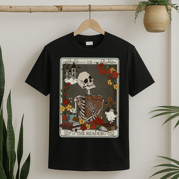 The Reader Tarot Card Bookish T-Shirt