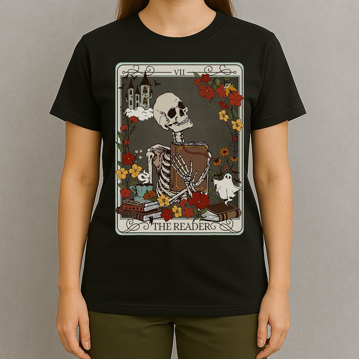 The Reader Tarot Card Bookish T-Shirt